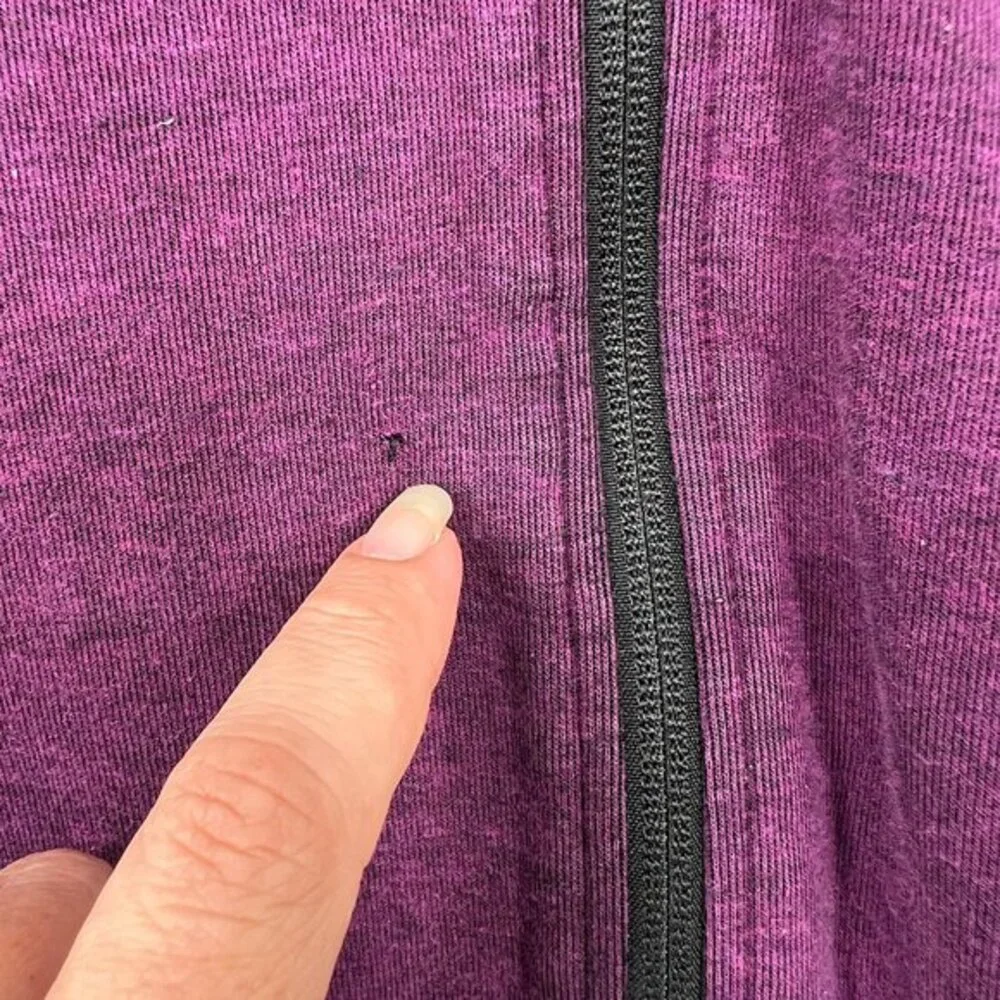 Nike tech purple asymmetrical full zip‎ up sweatshirt hoodie hooded athletic M